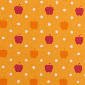 Baumwoll Druck Äpfel in Orange-Rot Tönen von Swafing - Werner